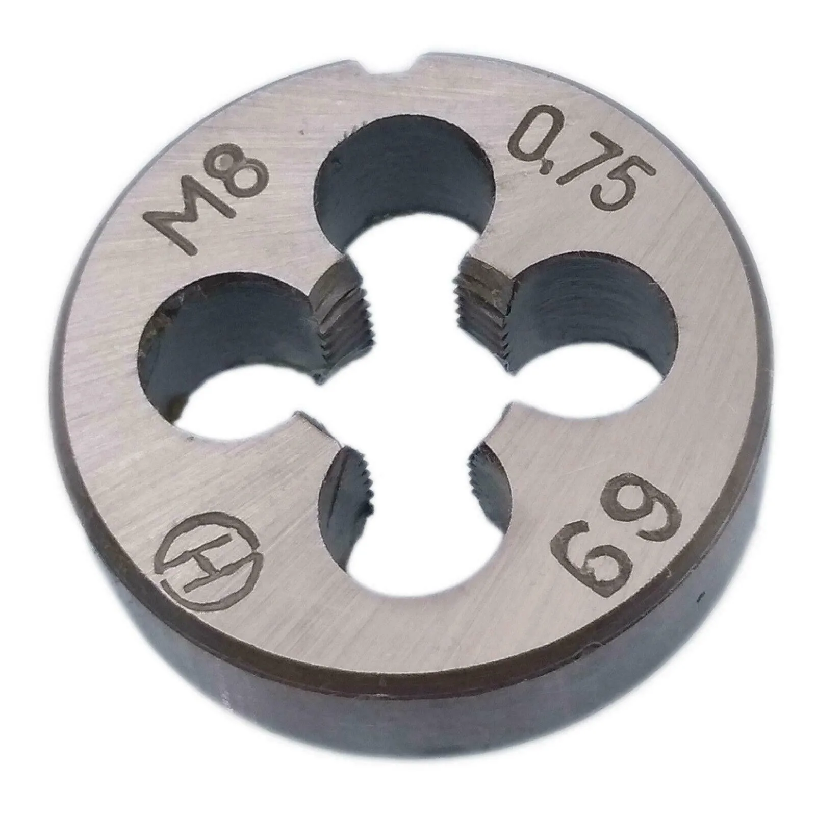 Tap & Die Set HSS M8x0.75mm Taper & PlugTap & M8 X 0.75mm Die Metric Thread Right Hand HSS Screw Tap Drill Bit Set Hand Tools