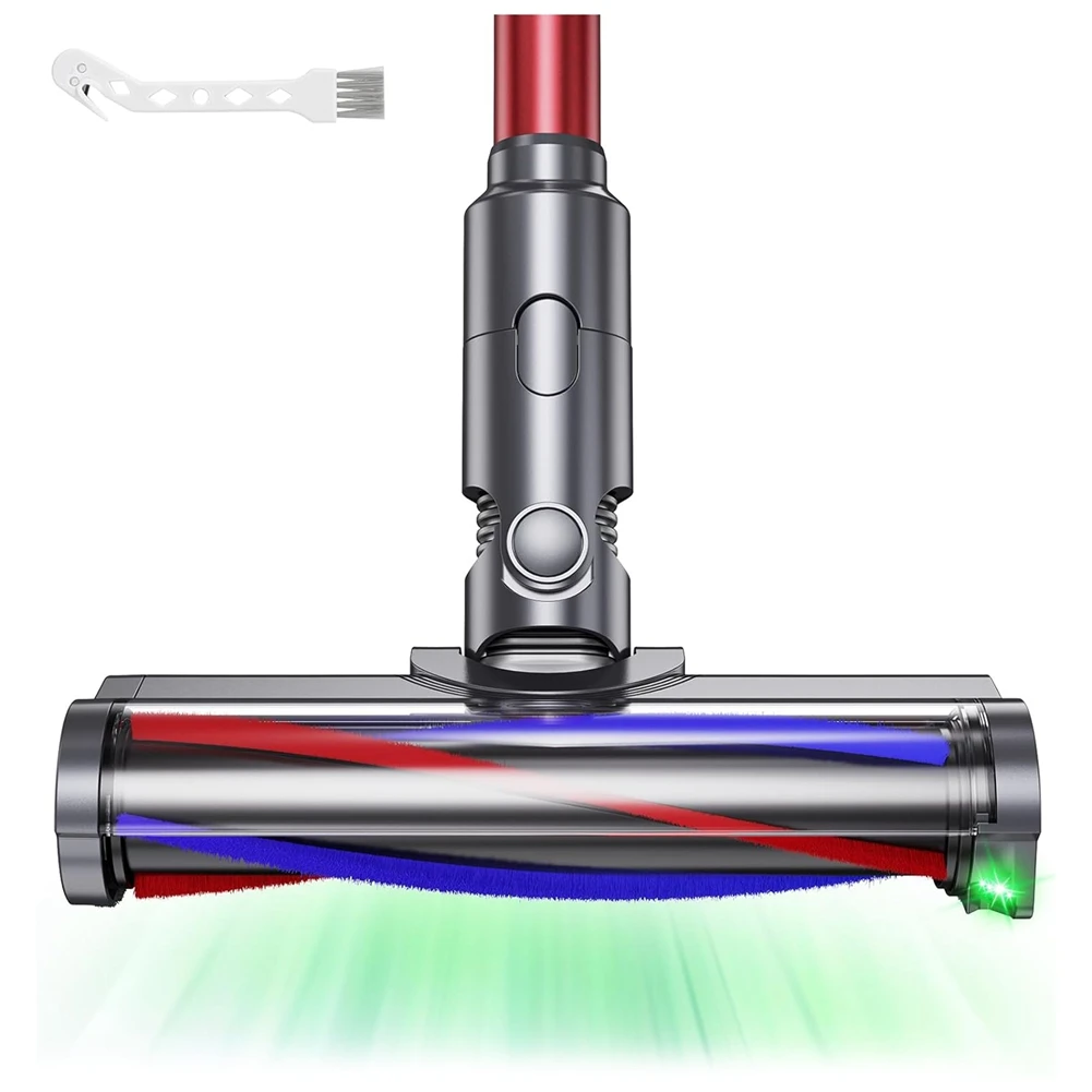 LED照明付き掃除機,フロアノズルブラシヘッド,隠しほこり,dyson v7,v8,v10,v11,v15