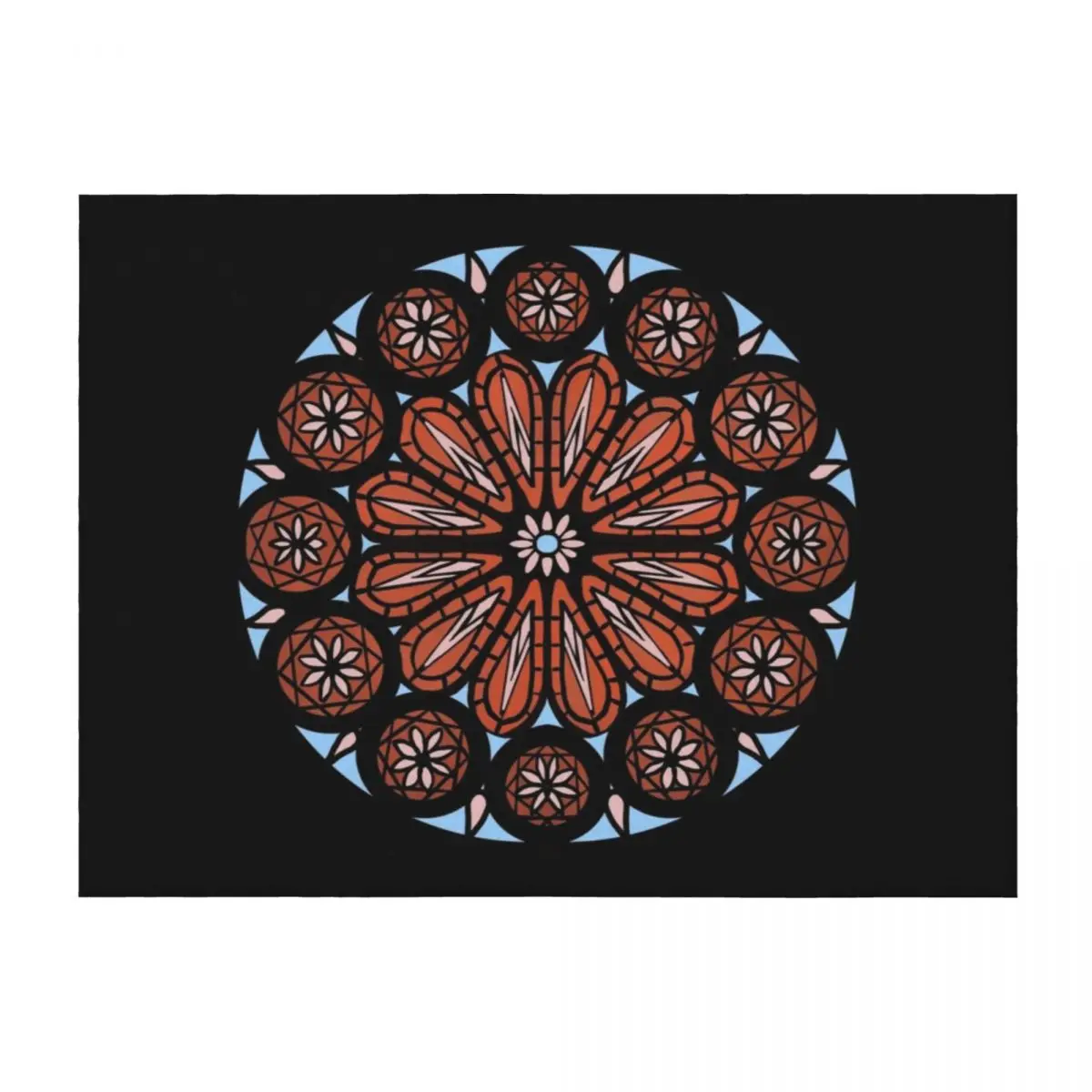 

The OA rose window Throw Blanket cosplay anime Hair Luxury St Beach Blankets