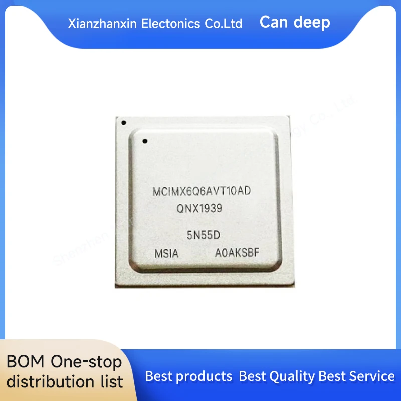 1 pcs/lot MCIMX6Q6AVT10AD MCIMX6Q6AVT10 BGA624 microprocessador Incorporado chips