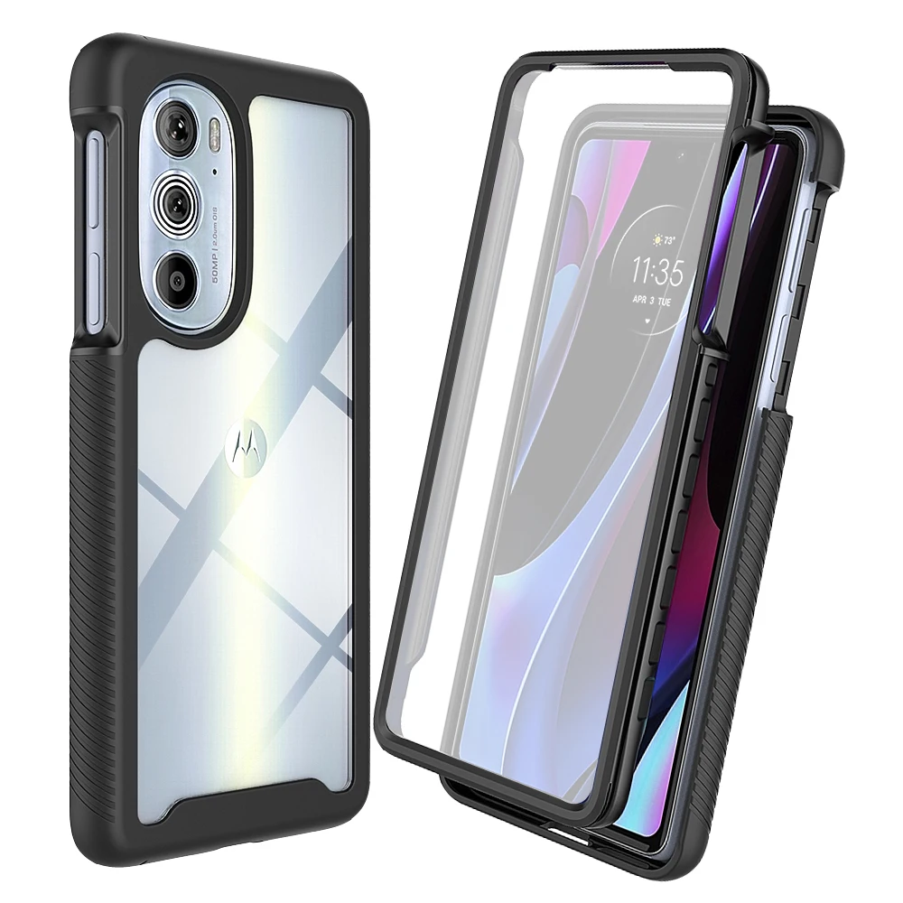 

Hybrid TPU/PC Case for Motorola Moto Edge 30 Pro Edge30 EdgePlus 2022 Funda Screen Protector Rugged Shockproof Crystal Cover