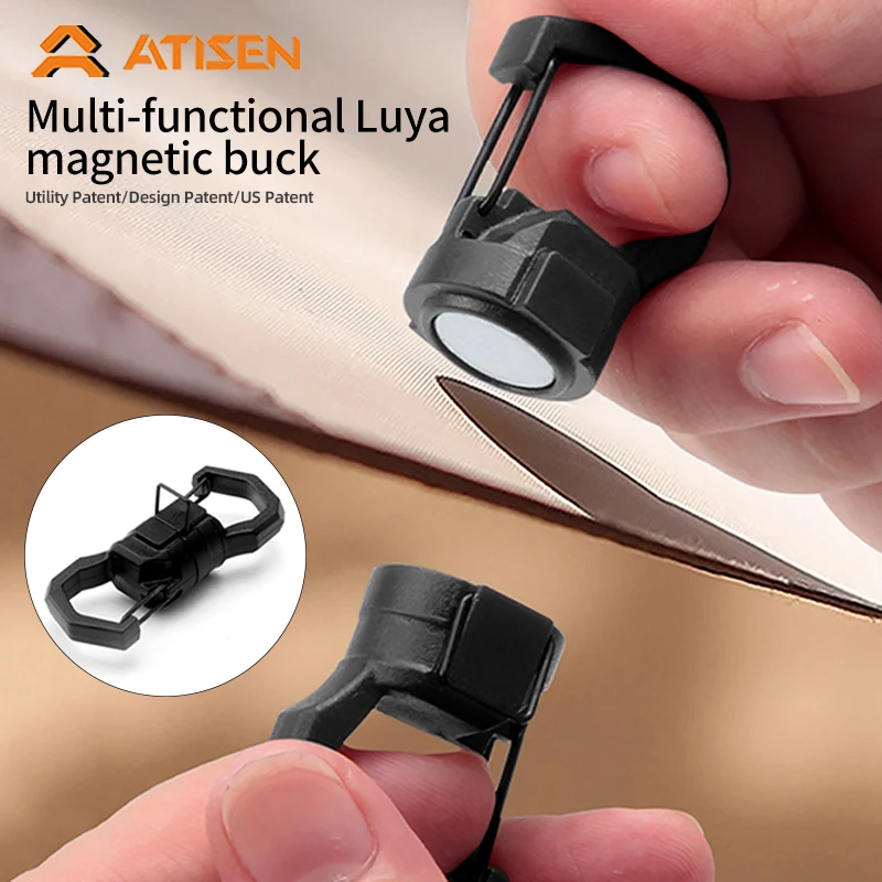 Fishing magnetic buckle Mountain buckle Fishing hook Fishing tool Multi-function tool magnetic buckle