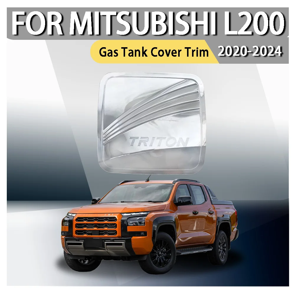 

Car Accessories Exterior Components Decorate Gas Tank Cover Trim For Mitsubishi L200 Triton 2020 2021 2022 2023 2024