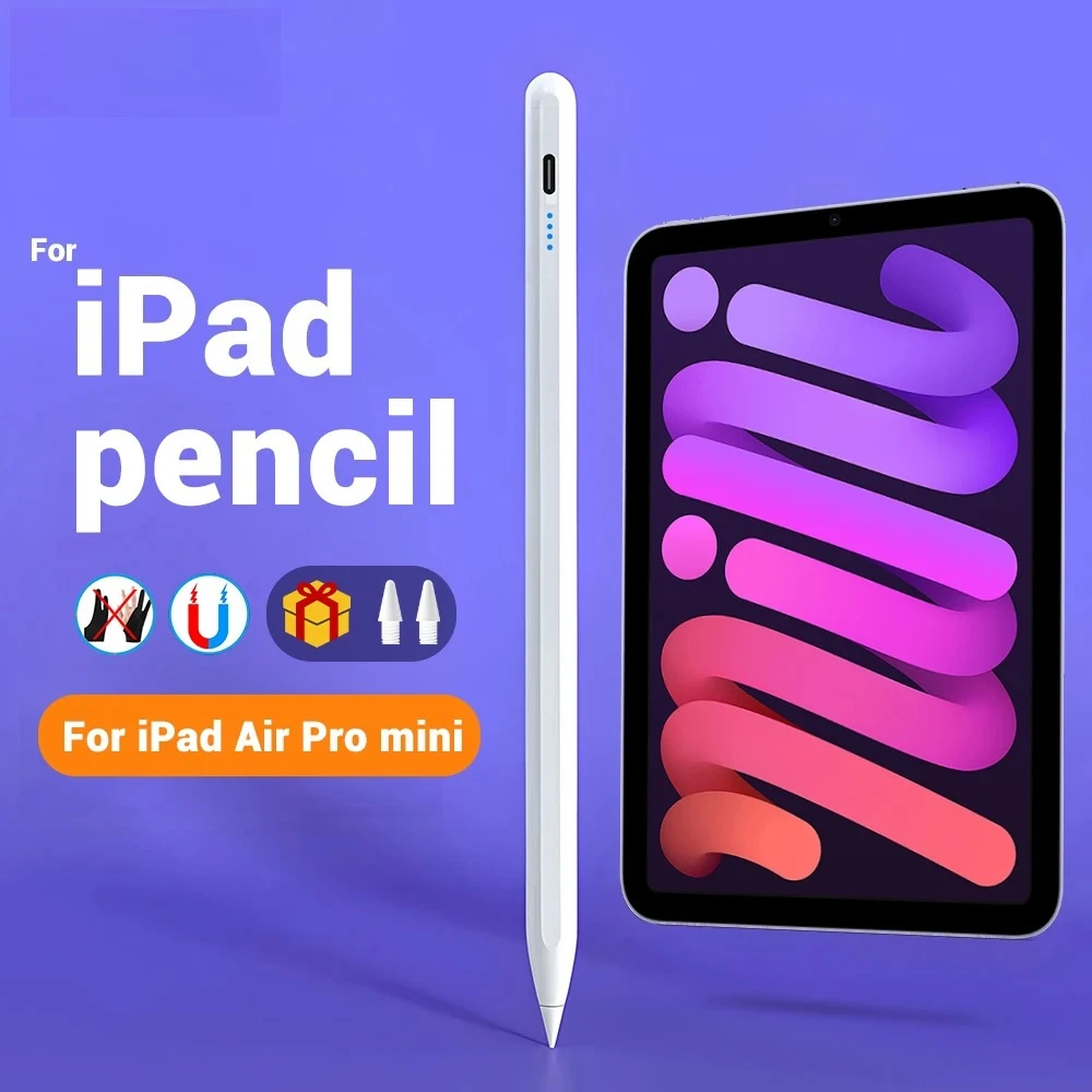 

Для Apple Pencil Palm Rejection Power Display Ipad Pencil Pen для iPad Аксессуары 2022 2021 2020 2019 2018 Pro Air Mini Stylus