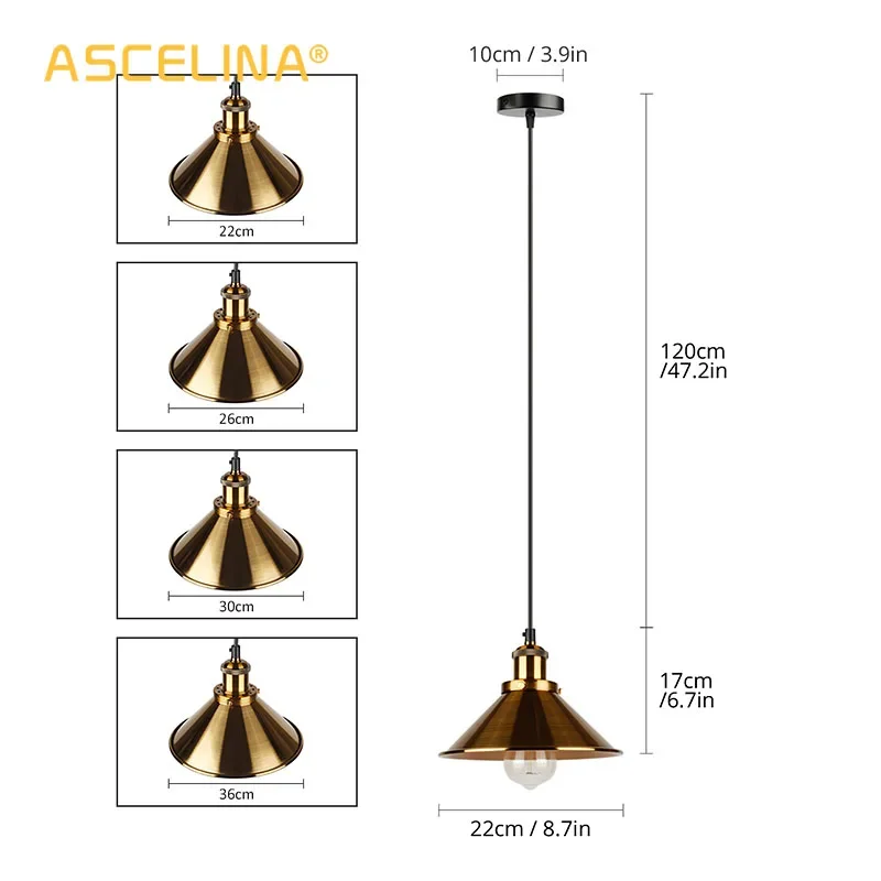 Retro LED Industrial Ceiling Chandeliers Iron Indoor Decor E27 Pendant Light Kitchen Bedroom Restaurant Black Hanging Light