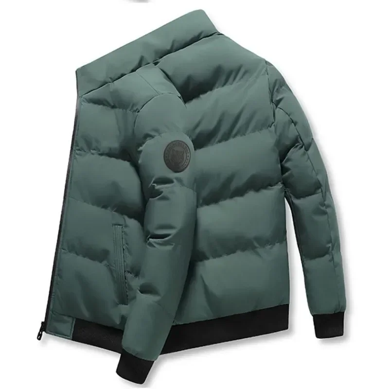 Customize Your Logo With Men's Warm Parka DIY Printed Down Jacket Autumn New Men's Cotton Jacket