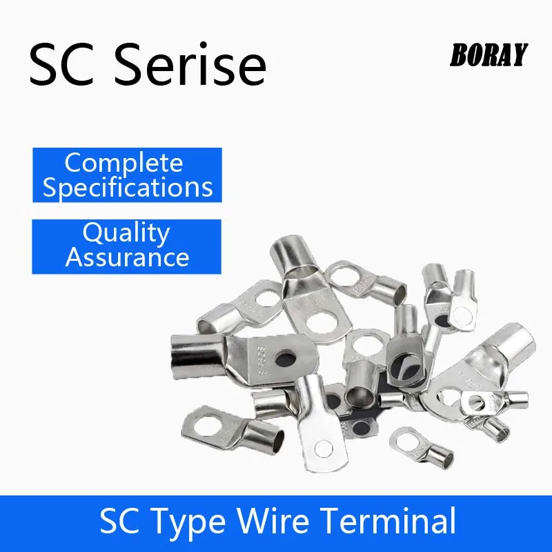 

1 шт. SC400-12-SC630-20 Профессиональный медный клеммный разъем SC-типа для аккумуляторных блоков, без изоляции, с отверстием для обжима