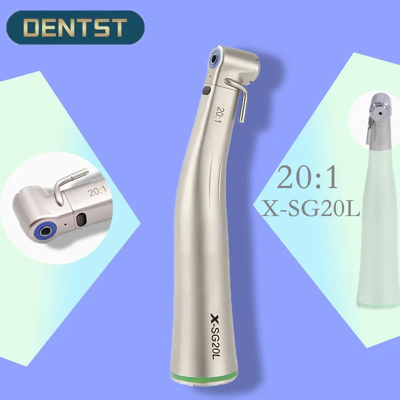 

Dentistry Dental 20:1 Implant Surgical Handpiece Against Contra Angle Low Speed Handpiece Surgery Option Fiber Green Ring