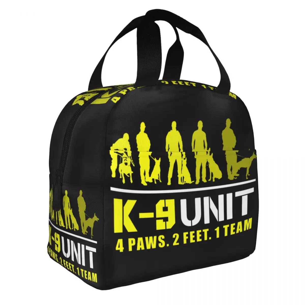 K9 Unit Malinois Thermal Insulated Lunch Bags Women Belgian Shepherd Dog Resuable Lunch Tote for Work School Travel Food Box