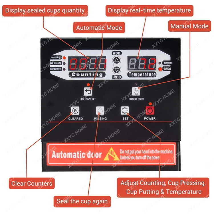 Thé à bulles en PP de 90 et 95mm, existent