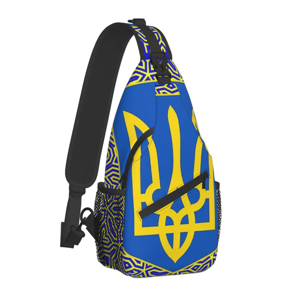 

Trident Crossbody Chest Bags Ukraine Ukrainian Pockets Travel Pack Messenger Sports Teens Shoulder Bag Unisex