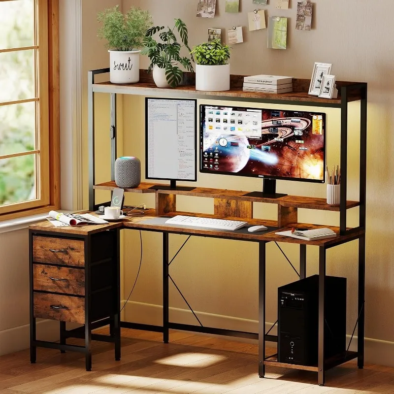 Desk stainless steel red paint office desk