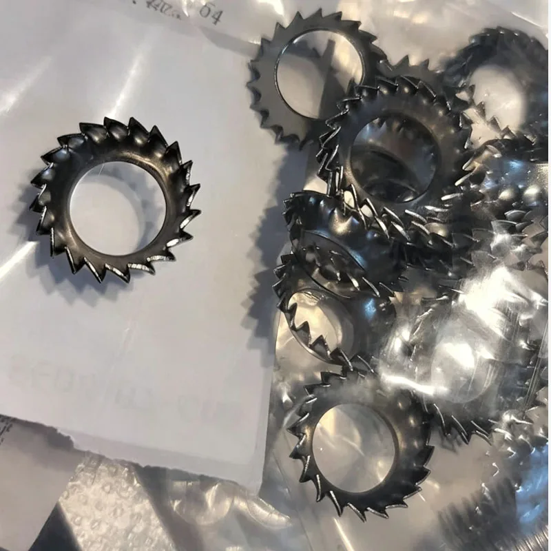 

M3-M10 304 Stainless Steel External Tooth Lock Washer, Conical Serrated Funnel Saw-Shaped Anti-loosening Washer