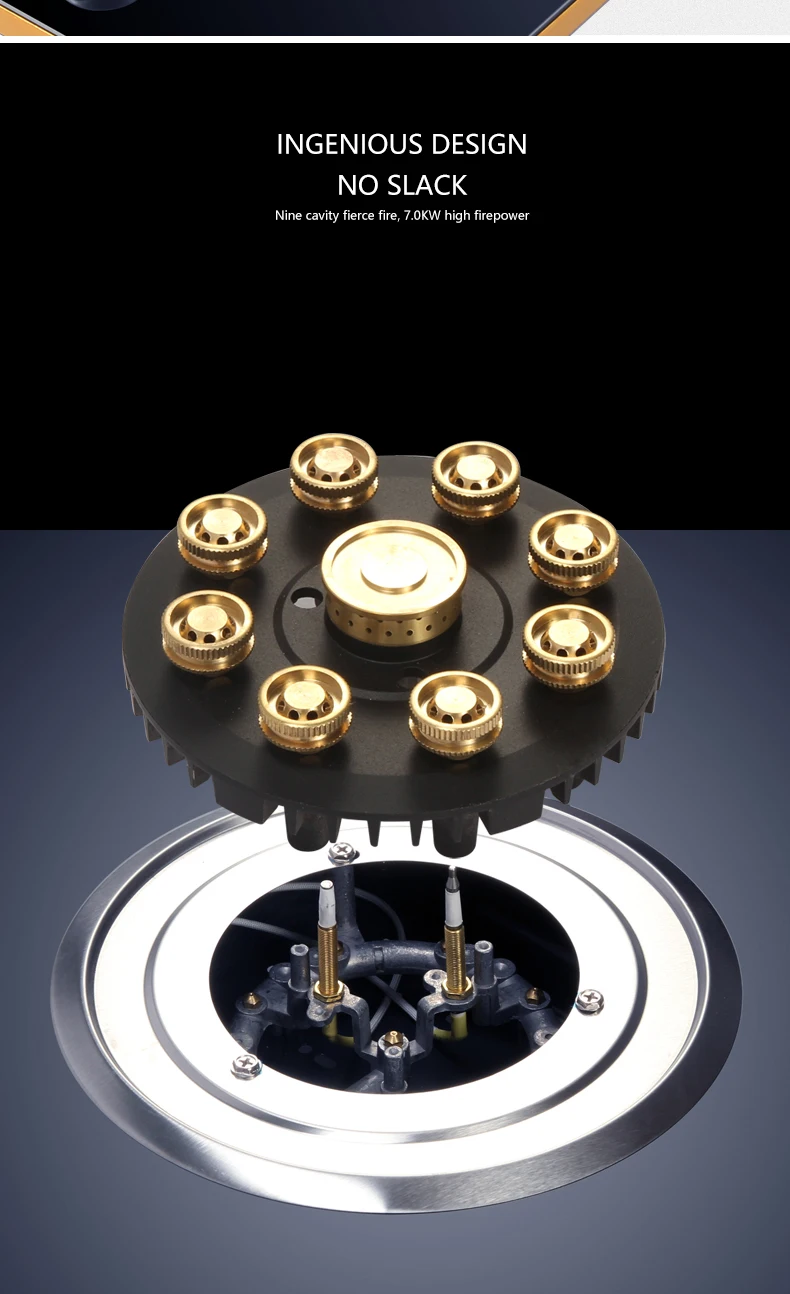 Fornello a gas pieghevole - Design ribaltabile a bruciatore singolo con timer, piano cottura a gas GPL/naturale incorporato per cucina domestica