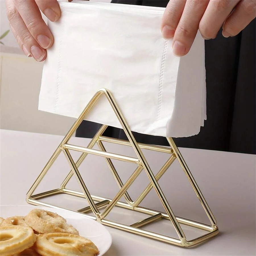 Stylish Modern Metal Napkin Holder For Bathroom And Kitchen - Table Accessory For Tissue Organizationhome Decor,School Supplies