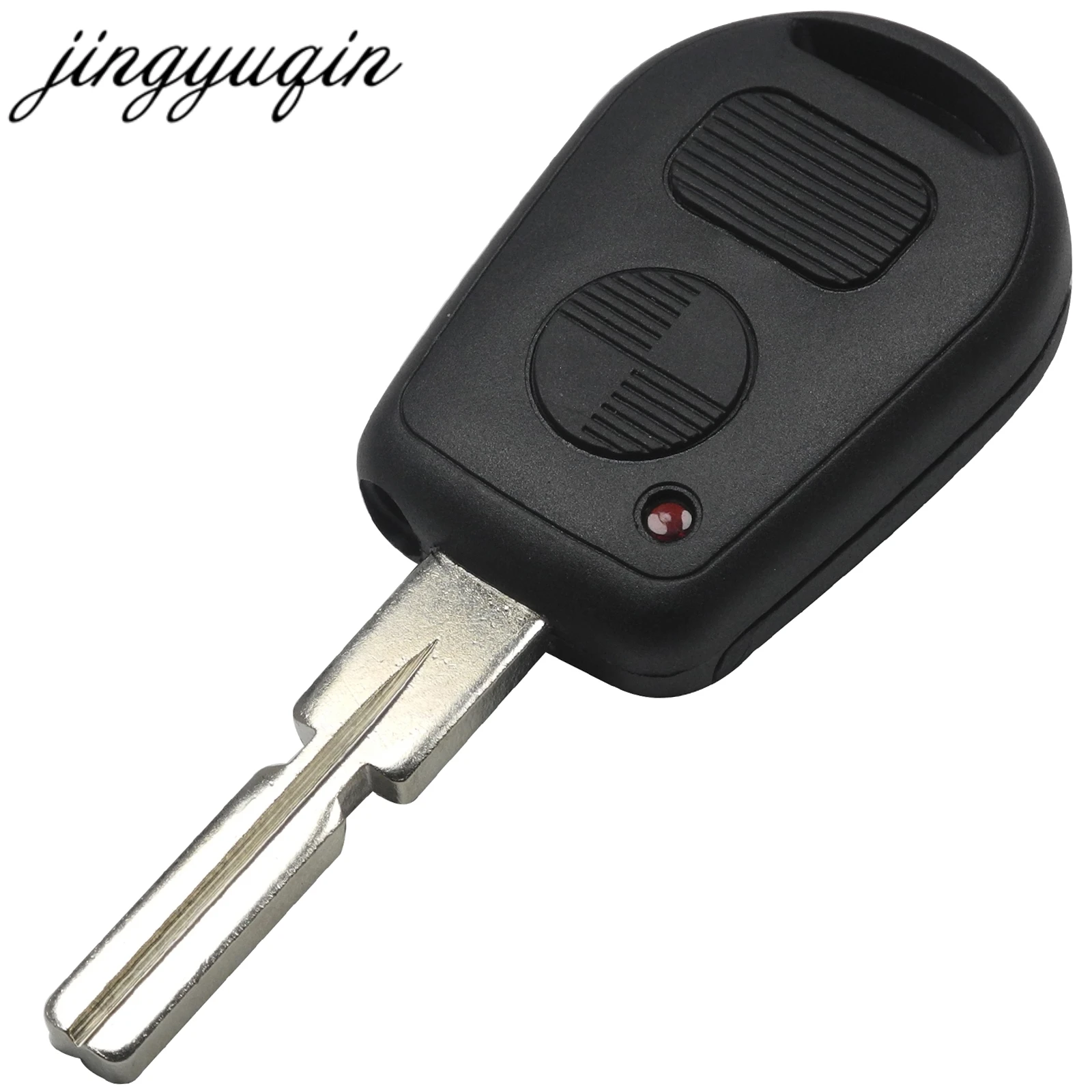 Jingyuqin 2 Button Car Key Replacement Remote Key Case Shell for BMW E31 E32 E34 E36 E38 E39 E46 Fob Uncut key