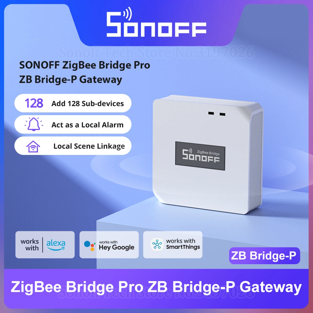 SONOFF ZB Bridge-P ZigBee Pro ESP32 Gateway Wi-Fi ZigBee Dual-protocol Local Smart Scene via eWeLink Alexa Google SmartThings