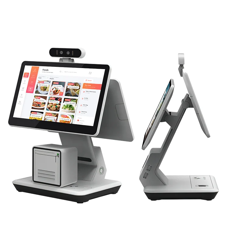 

Wholesale Pos System Dual Screen Android 11 Manufacturer Nfc Desktop Touch Screen All In One Pos Payment Terminal With Printer