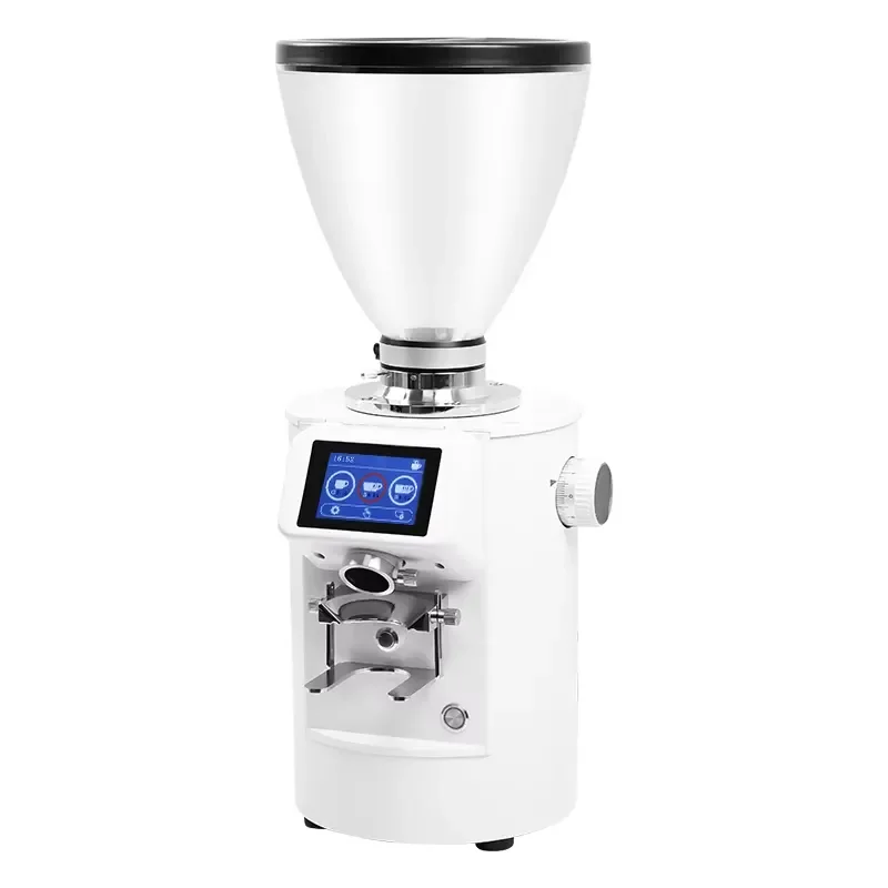 90mm Titanium Flat Burr Commercial Coffee Grinder Electric Digital Control Coffee Bean Grinders for Espresso
