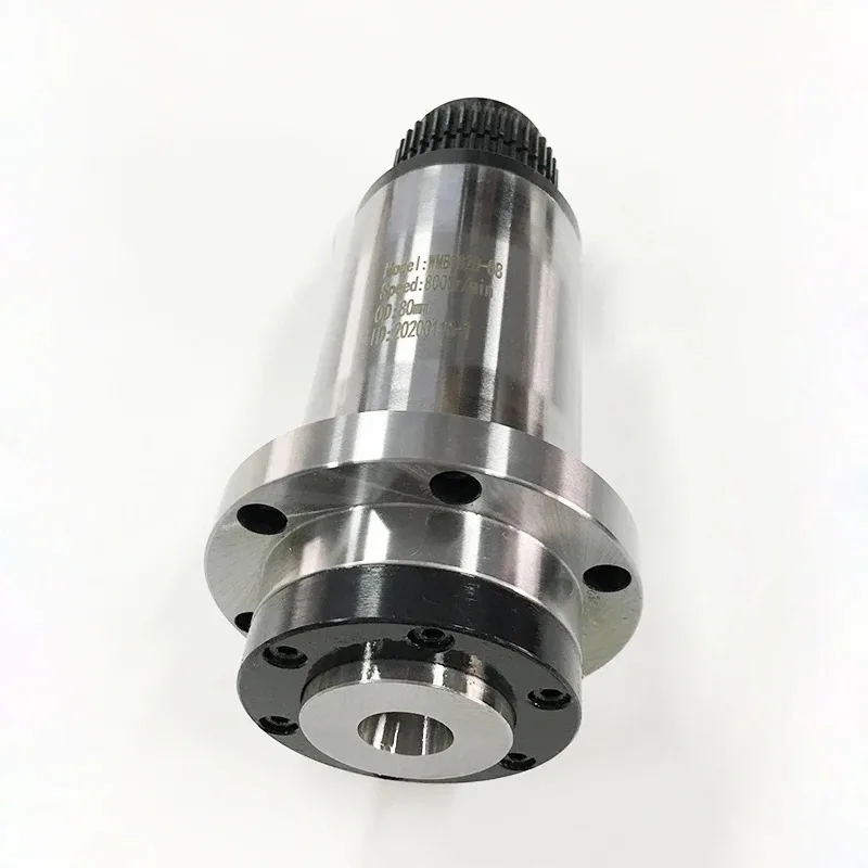 

Machine Center Machine Tool Belt Spindle OD 80mm ISO20 8000rpm Cnc Milling Spindle ISO20 ATC Belt Driving Spindle