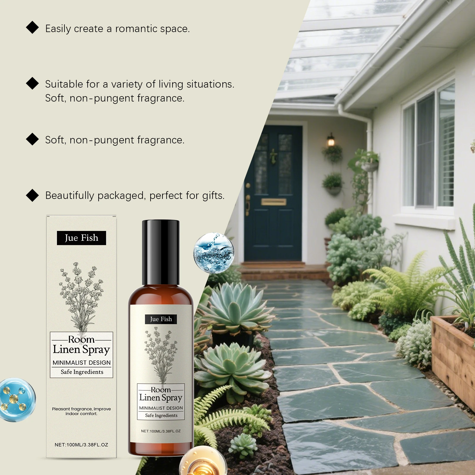 屋内用ラベンダーの香りスプレー - 長時間続くフレッシュさが - Home Fragrance Lavender のレビューと価格
