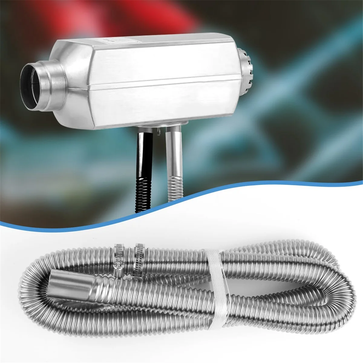 59Inch Verwarmer Uitlaatpijp, 1Inch Binnendiameter Flexibele Uitlaatbuizen Rvs Parking Air Heater Uitlaatslang