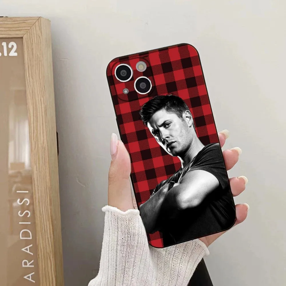 Celebrity D-Dean Winchester Phone Case For iPhone 15,14,13,12,11 Plus,Pro,Max,XR,XS,X,7,8 Plus,SE,Mini Silicone Soft