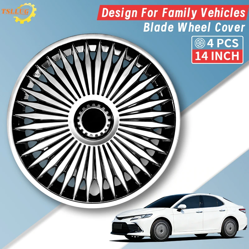 

14 Inch DF Style Wheel Covers for Steel Iron Rim Wheel Cover Set of 4 Design for Honda Volkswagen,Chevy, Mazda,Dodge Hub Caps
