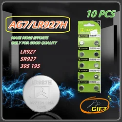 10~50PCS Button Battery TQ AG7 SR927SW 395 LR927 LR57 SR927W 399 Alkaline coin cells for Watches Toys Remote Control Led Lights