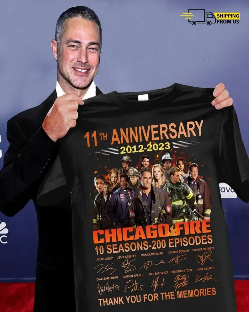 Chicago Fire T-Shirt, Chicago Fire Anniversary Movie Shirt, Fire Department Shirt, Hoodie Men Trendy, Thank You For The Memories