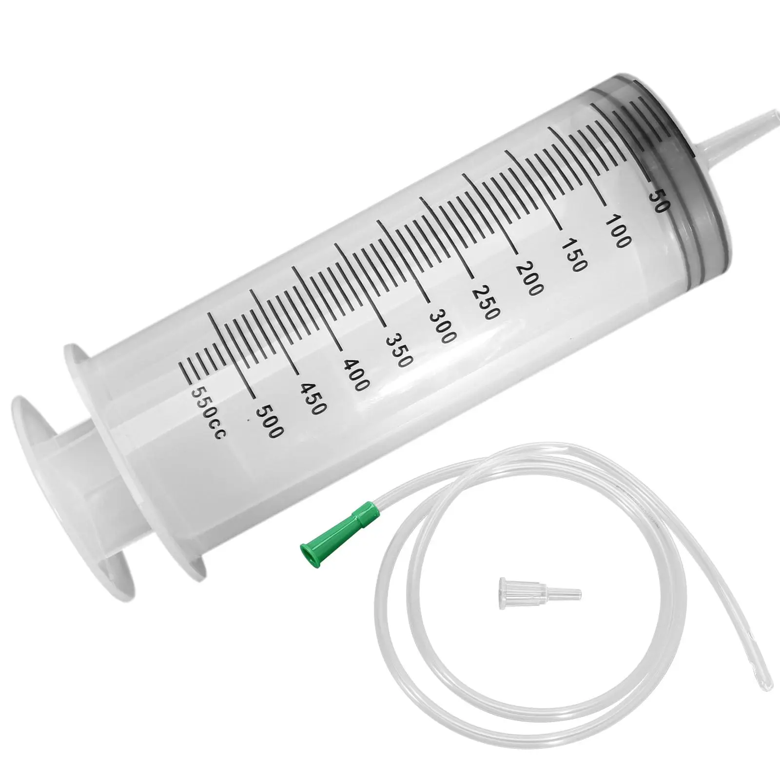 Plastic Syringe Ink-filling Needle Glue Dispenser 60ml-500ml Large-capacity Syringe Pump with 1m Hose for Washing and Pumping