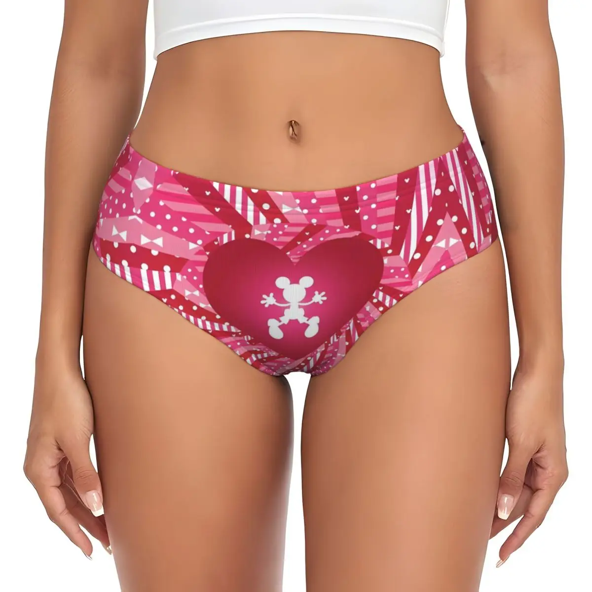 Intimo anime elasticizzato da donna con mutandine brevi personalizzate del film cartoon di Topolino Minnie