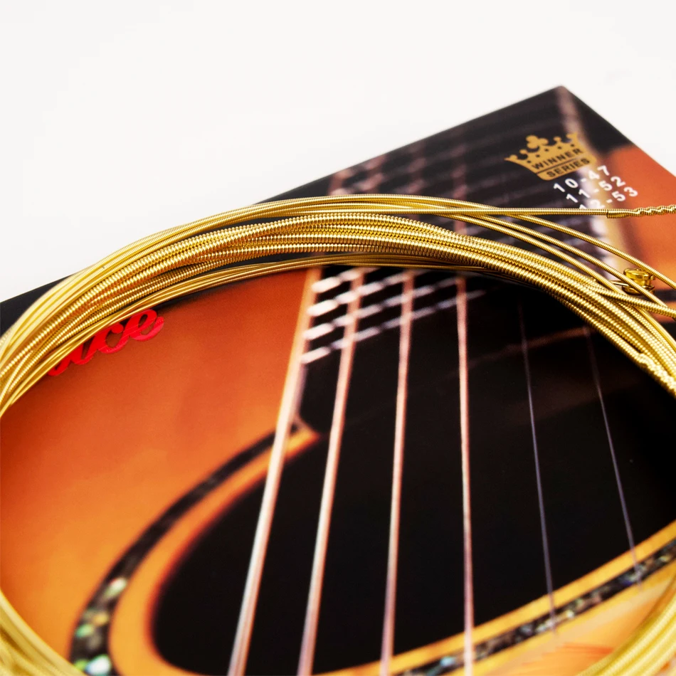 Alice AWR480 AWR486 Muti-Layer Nano Coating Anti-Rust Long Life Acoustic Guitar Strings Hexagonal Steel Core 1st-6th