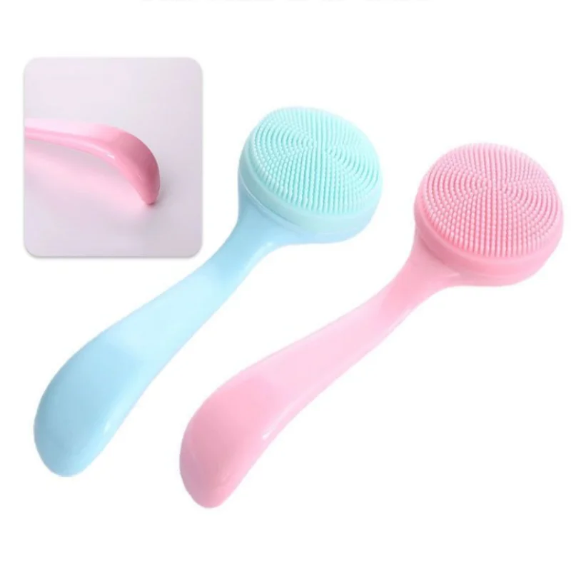 

Силиконовая мягкая щеточка для очищения лица, удаления макияжа и черных точек, портативный многофункциональный инструмент для ухода за кожей, косметическая щеточка для очищения лица.