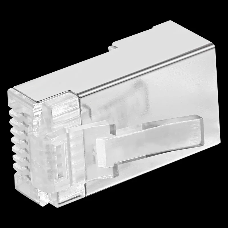 Cncob Rj45 Cat6 เชื่อมต่อเครือข่ายเส้นผ่านศูนย์กลาง 1.3 มม.,8p8c FTP Gigabit Ethernet Modular RJ-45 การเชื่อมต่อคริสตัลหัวปลั๊ก
