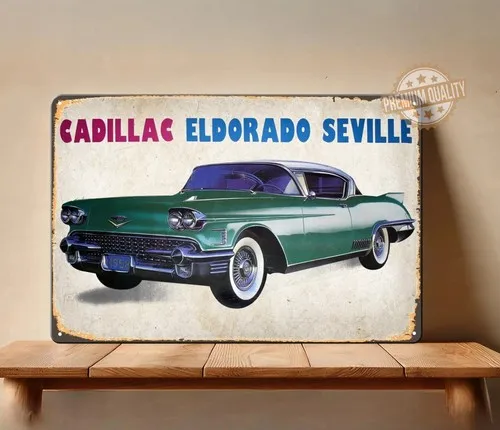 Eldorado Seville Car Metal Poster - Tin Sign Size: 20x30cm ()-aluminum