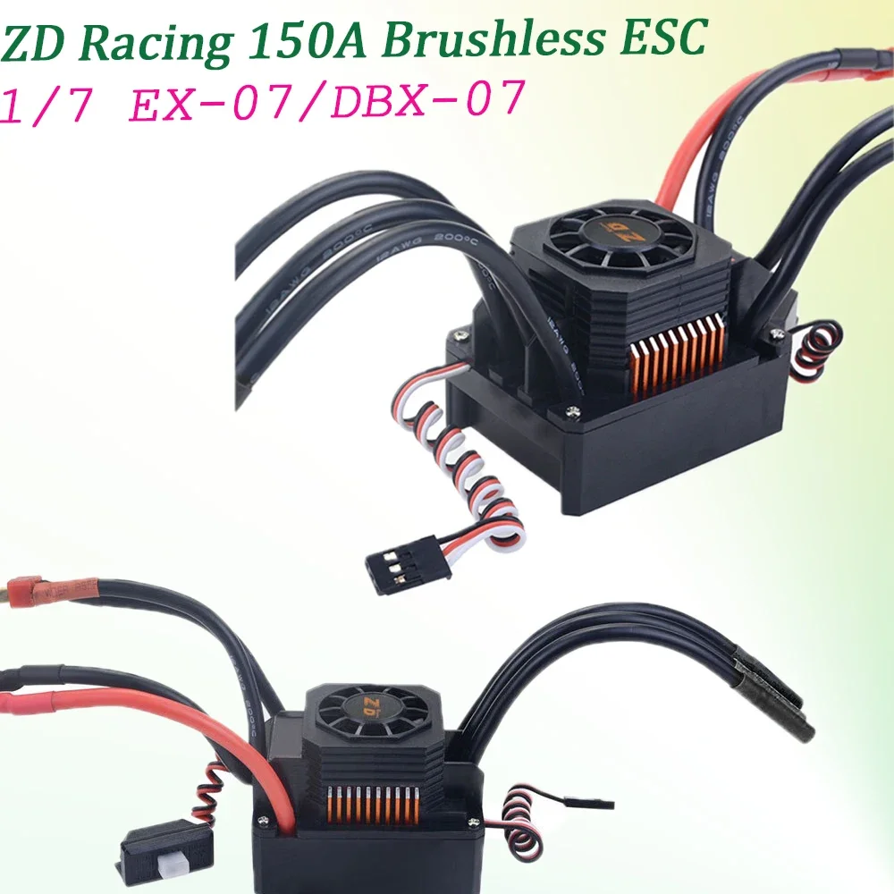 ZD Racing 8604 150A Brushless ESC Original Replacement Part for 1/7 DBX‑07 EX‑07 RC Racing Off‑road Car Model Accessories - view 5