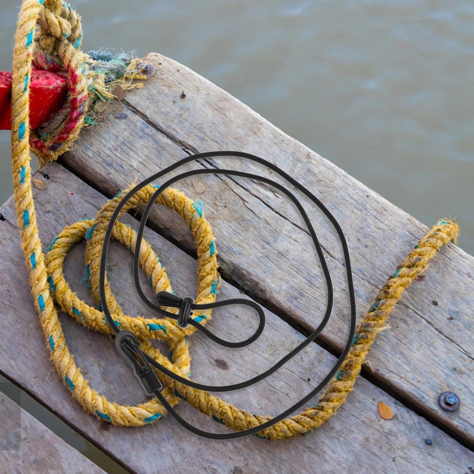 Linka zabezpieczająca przed zgubieniem do kajaka, deski SUP, wędki, linka do surfingu, elastyczna linka bungee, linka bezpieczeństwa z regulowanym karabińczykiem, wytrzymała