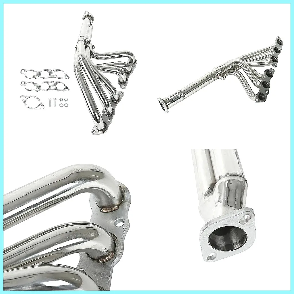 

Выпускной коллектор без турбонаддува для Toyota Supra MK4 1993-1998 3.0L NA, вход 1.5 дюйма, выход 2.5 дюйма, нержавеющая сталь T304