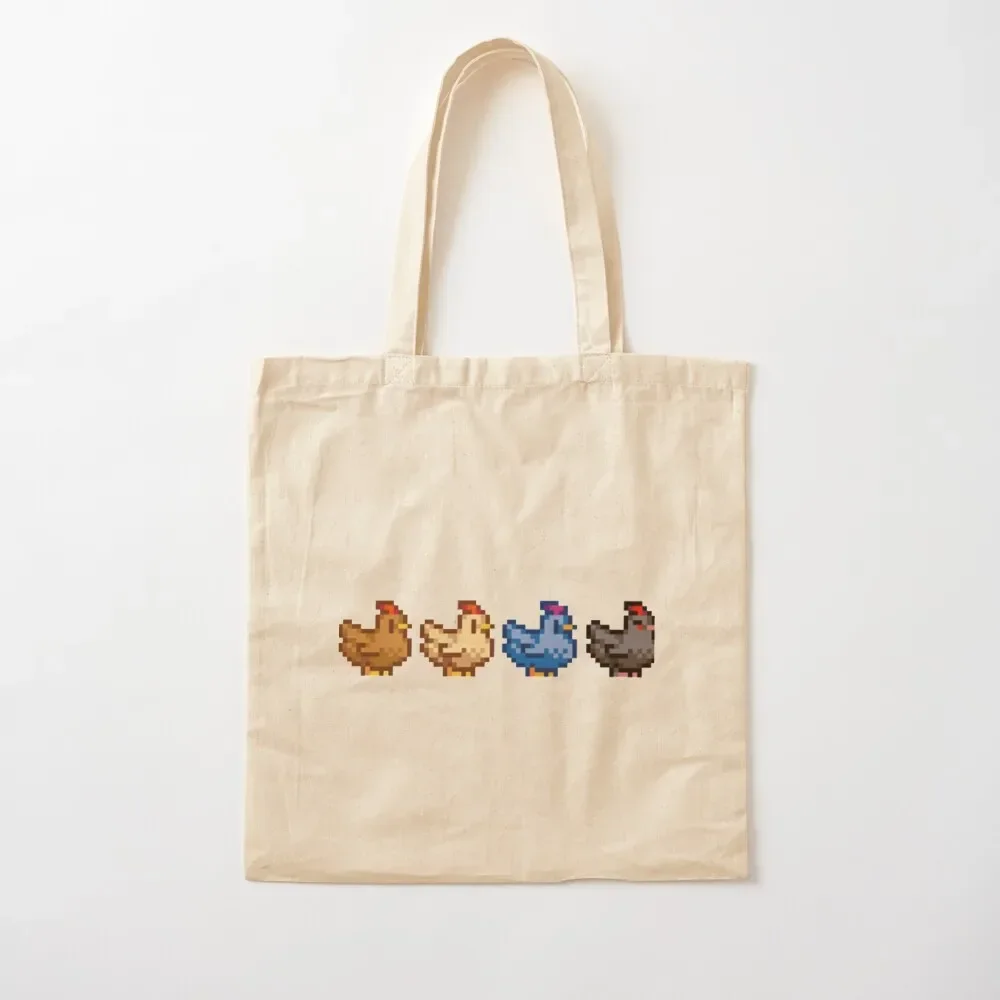 

4 Chickens Stardew Valley Tote Bag Handbags women Women's shopper