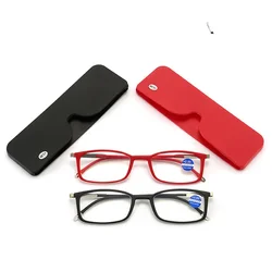 Anti-Blu-ray Reading Glasses Ultra-thin Paper Mobile Phone Holder Prescription Glasses Portable HD Eyeglass Lenses