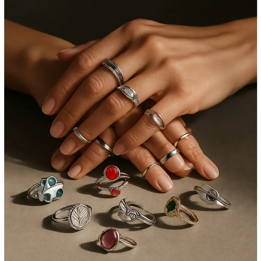 

Набор из 100 разноцветных детских игрушечных колец для переодеваний и ролевых игр, подарочный набор украшений