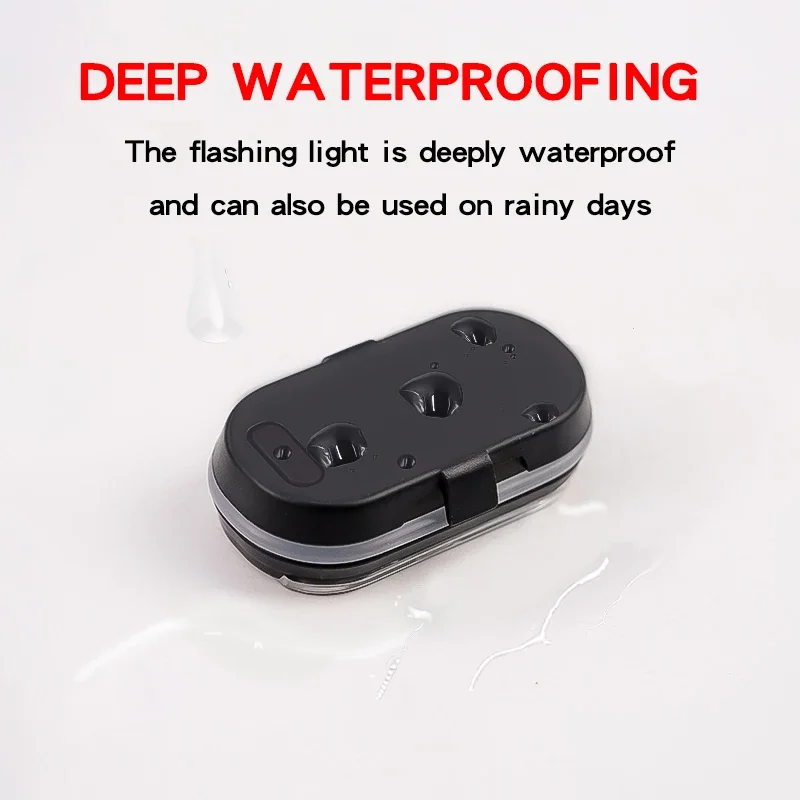 2/4/6pcs Wireless Remote Control LED Strobe Light for Car Auto Motorcycle Bike Drone Scooter Anti-collision Warning Lamp Flash
