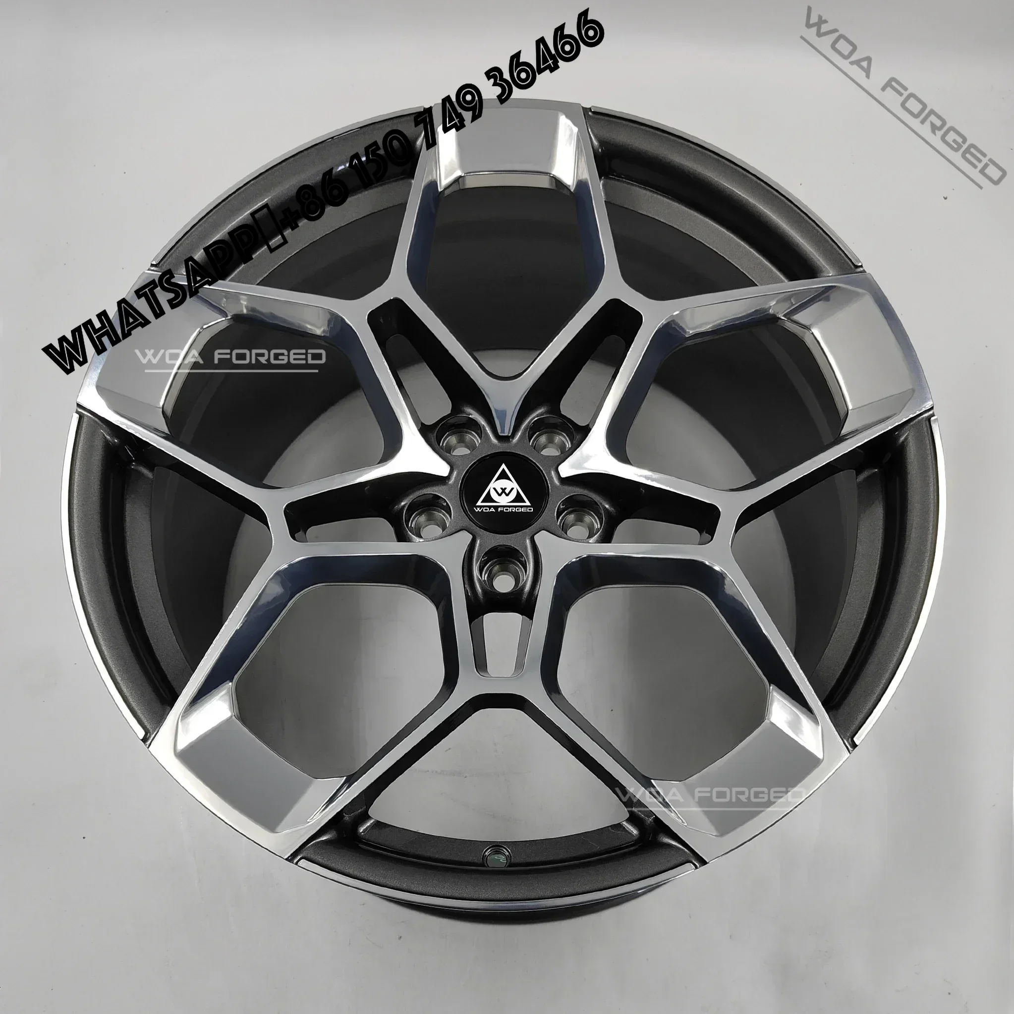 6061-T6 Frozen Polished Clear Forged Wheel 5x130 5x112 Racing Rims 20 21 22 Inch for Bugatti Veyron Aston Martin BMW Lam