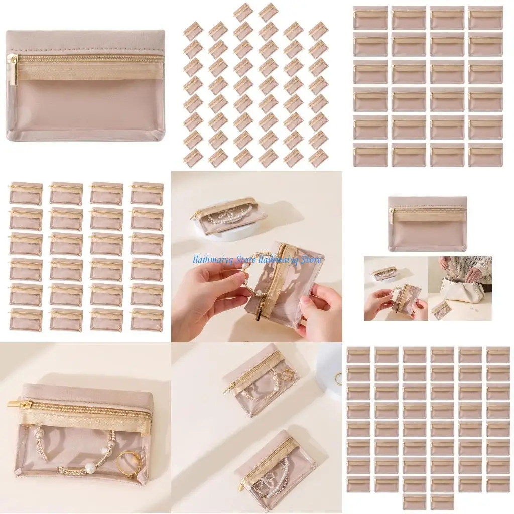 

573B Универсальные сумки-держатели для ювелирных изделий на молнии для сортировки и защиты аксессуаров