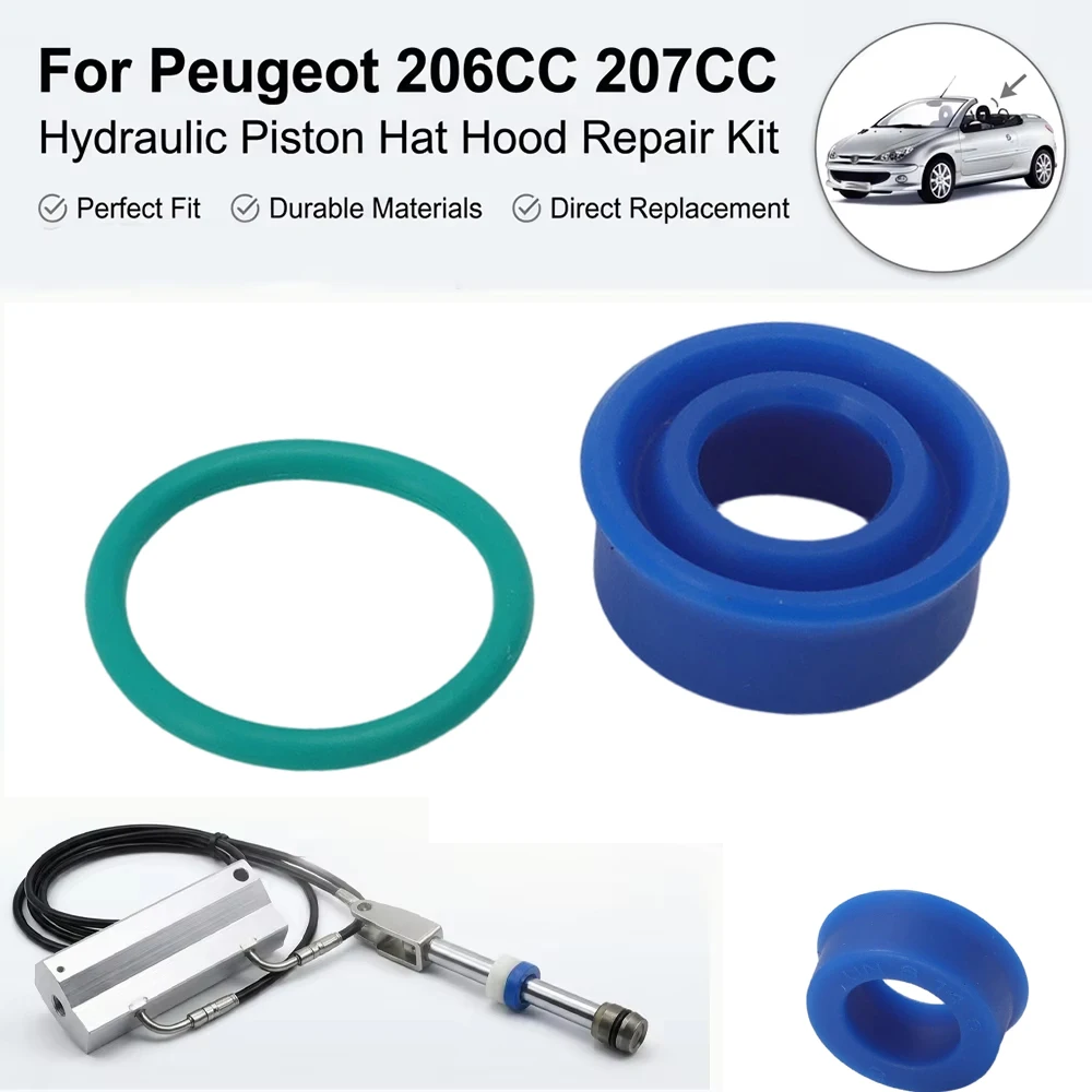 Neues Reparatur-Dichtungsset für hydraulische Kolbenhauben für Peugeot 206CC 207CC – Detail 1