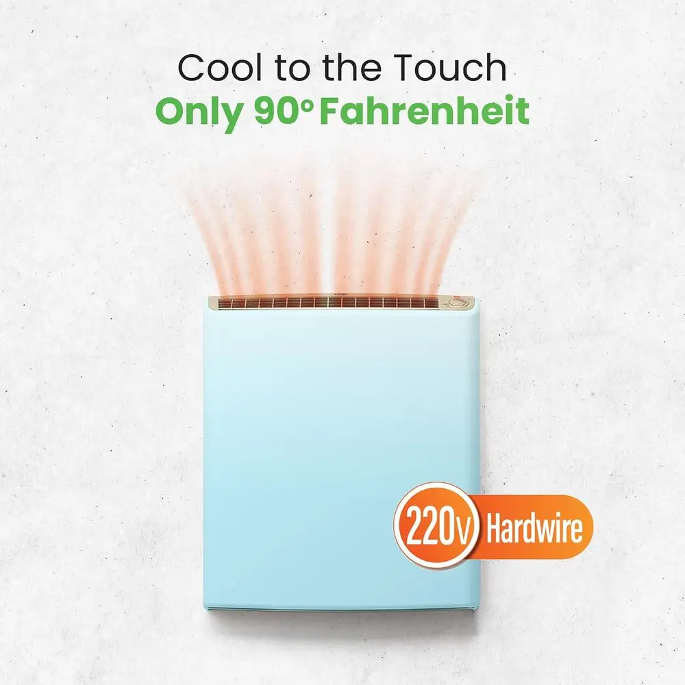 220 Hardwired Electric Panel Wall Heater or Home, Energy Eicient, Child Sae, Quiet, Great or Bedrooms, Bathrooms, Oice, Kitchen,