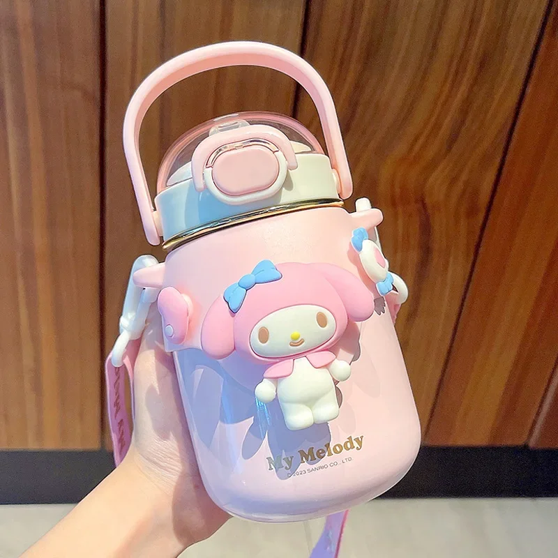 700ml Sanrio Kuromi Cute Girl Children 316 Stainless Steel Insulated Water Bottle Student Cinamoroll Kawaii Vacuum Cup Thermos