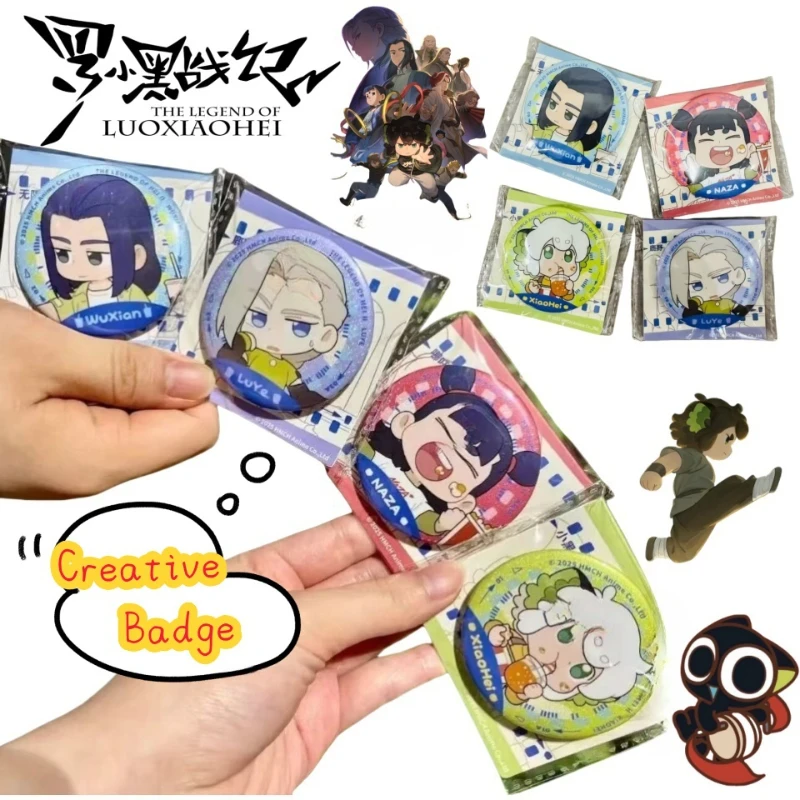 Nueva leyenda de LUOXIAOHEI Wuxian, insignia creativa de dibujos animados, accesorios, regalos decorativos de alto valor para mochila para niños y niñas