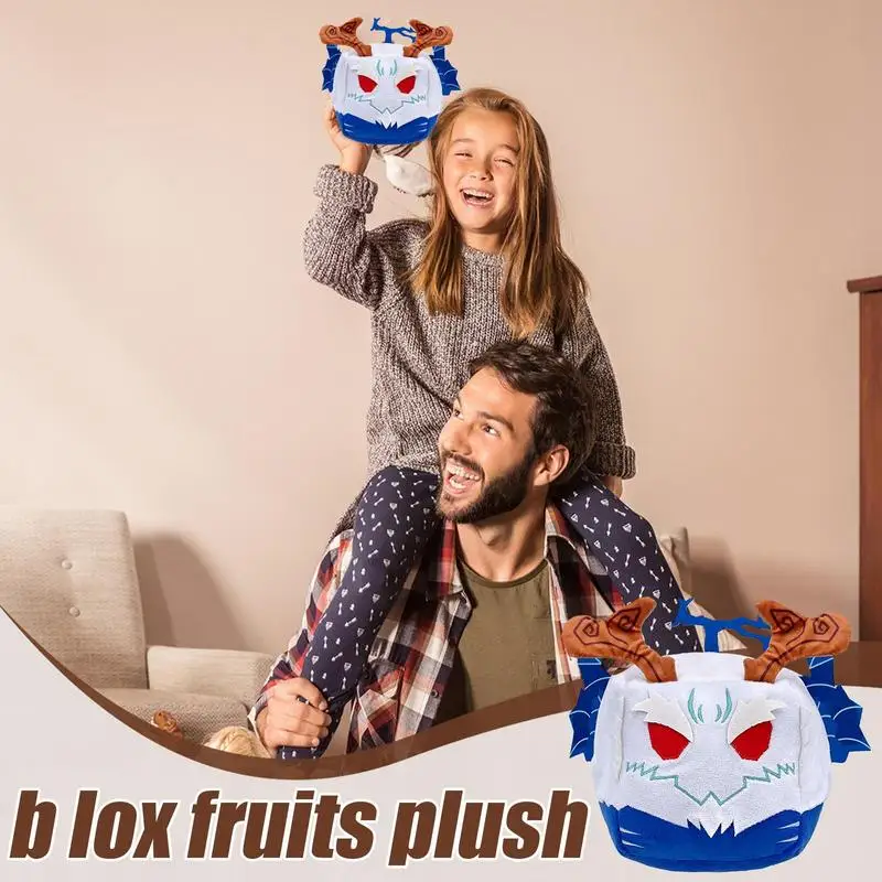 Juego de vídeo de 14cm, juguete de peluche, caja de frutas, animales de peluche, muñeca suave, hojas oscuras, zorro Frutado, dragón, mamutiles, regalos para niños
